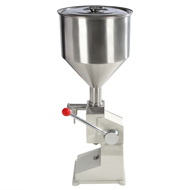 manual honey filling machine side